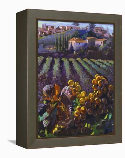 View of Tuscany-Clif Hadfield-Framed Stretched Canvas