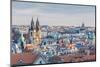 View of typical architecture and ancient churches, Prague, Czech Republic, Europe-Roberto Moiola-Mounted Photographic Print