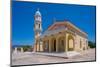 View of typical Greek Orthodox Church near Lakithra, Kefalonia, Ionian Islands, Greek Islands-Frank Fell-Mounted Photographic Print