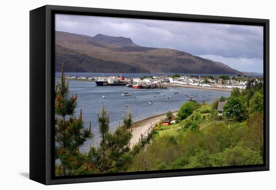 View of Ullapool Harbour, Highland, Scotland-Peter Thompson-Framed Premier Image Canvas