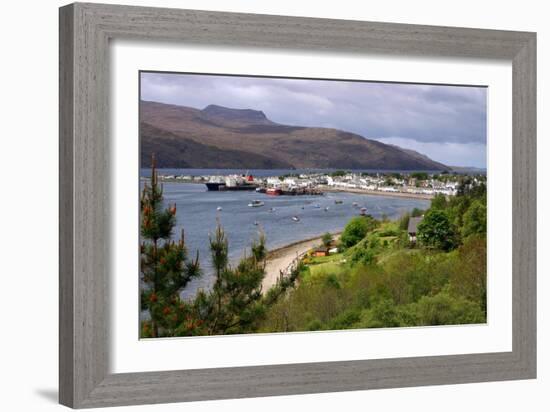 View of Ullapool Harbour, Highland, Scotland-Peter Thompson-Framed Photographic Print