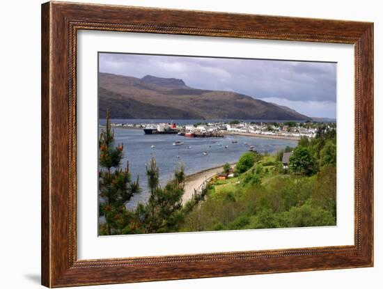 View of Ullapool Harbour, Highland, Scotland-Peter Thompson-Framed Photographic Print