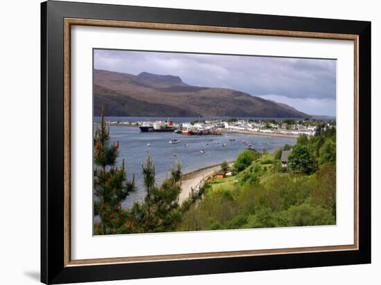 View of Ullapool Harbour, Highland, Scotland-Peter Thompson-Framed Photographic Print