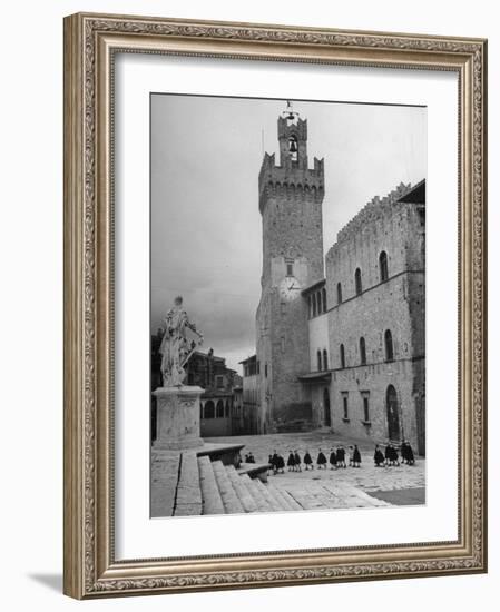 View of Unidentified Church in Arezzo, Italy-Hans Wild-Framed Photographic Print