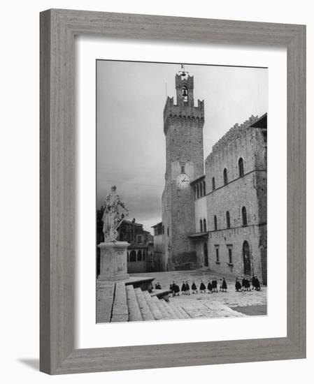 View of Unidentified Church in Arezzo, Italy-Hans Wild-Framed Photographic Print