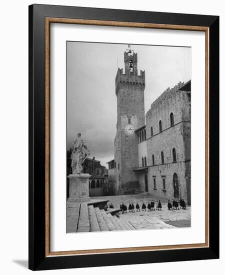 View of Unidentified Church in Arezzo, Italy-Hans Wild-Framed Photographic Print