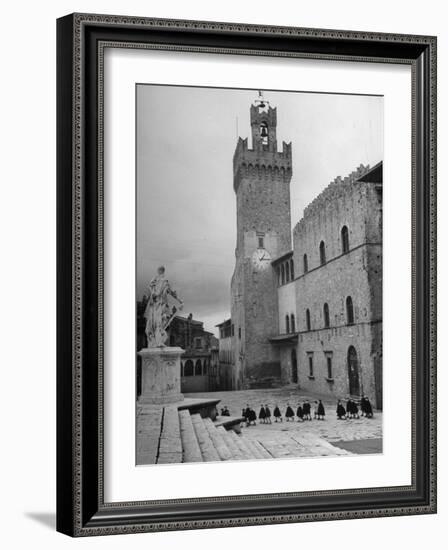 View of Unidentified Church in Arezzo, Italy-Hans Wild-Framed Photographic Print