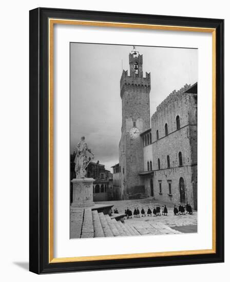 View of Unidentified Church in Arezzo, Italy-Hans Wild-Framed Photographic Print