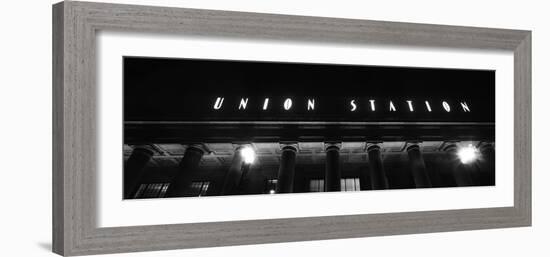 View of Union Station facade, Chicago, Illinois, USA-Panoramic Images-Framed Photographic Print