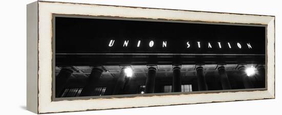 View of Union Station facade, Chicago, Illinois, USA-Panoramic Images-Framed Premier Image Canvas