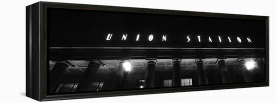 View of Union Station facade, Chicago, Illinois, USA-Panoramic Images-Framed Premier Image Canvas