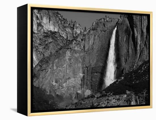 View of Upper Yosemite Falls and Rainbow, Yosemite National Park, California, USA-Adam Jones-Framed Premier Image Canvas