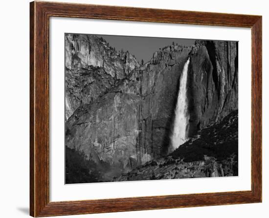 View of Upper Yosemite Falls and Rainbow, Yosemite National Park, California, USA-Adam Jones-Framed Photographic Print