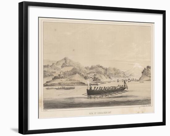 View of Uraga, Yedo Bay, 1855-Wilhelm Joseph Heine-Framed Giclee Print