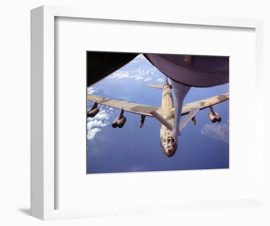 View of USAF B-52 Stratofortress Bomber in Flight-null-Framed Photographic Print