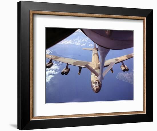 View of USAF B-52 Stratofortress Bomber in Flight-null-Framed Photographic Print