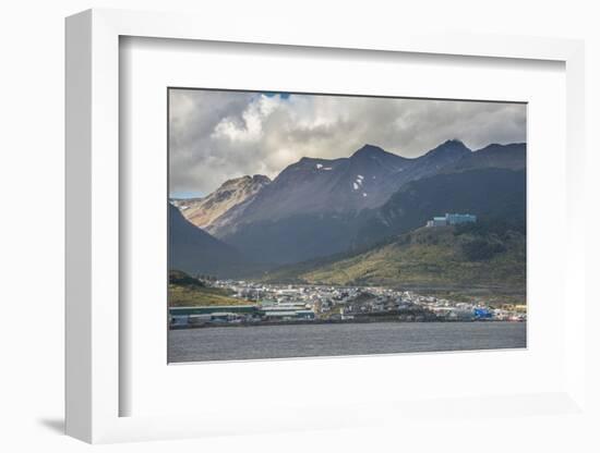 View of Ushuaia, Beagle Channel, Tierra del Fuego, Argentina, South America-Michael Runkel-Framed Photographic Print