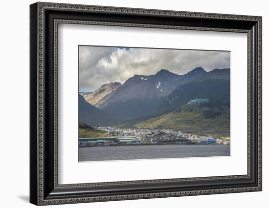 View of Ushuaia, Beagle Channel, Tierra del Fuego, Argentina, South America-Michael Runkel-Framed Photographic Print