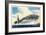 View of Uss Ranger Aircraft Carrier and Planes-Lantern Press-Framed Art Print