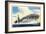 View of Uss Ranger Aircraft Carrier and Planes-Lantern Press-Framed Art Print