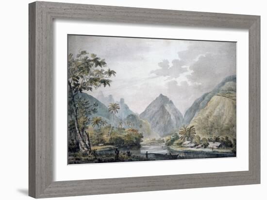 View of Vaitepiha Valley, Tahiti, 1777-John Webber-Framed Giclee Print