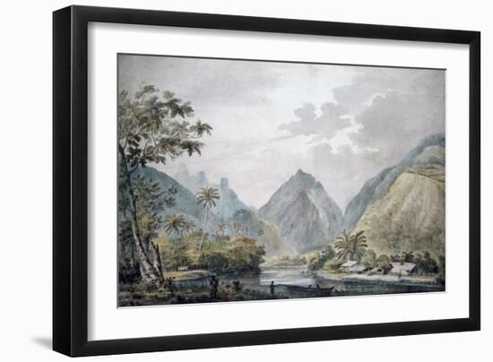 View of Vaitepiha Valley, Tahiti, 1777-John Webber-Framed Giclee Print