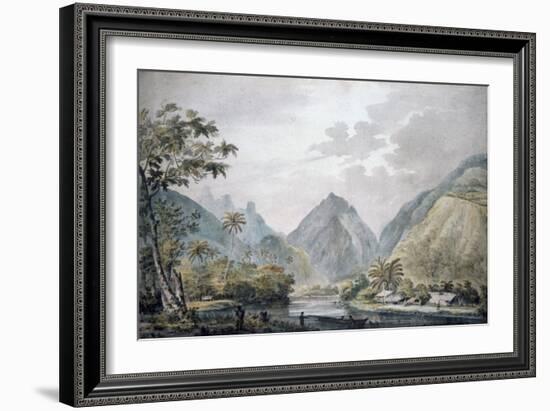 View of Vaitepiha Valley, Tahiti, 1777-John Webber-Framed Giclee Print