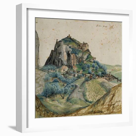 View of Val D'Arco in South Tyrol, 1495-Albrecht Dürer-Framed Giclee Print