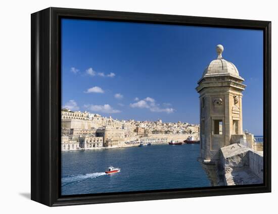 View of Valletta with Grand Harbor Seen from Senglea, Valletta, Malta-Martin Zwick-Framed Premier Image Canvas