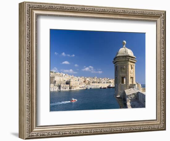 View of Valletta with Grand Harbor Seen from Senglea, Valletta, Malta-Martin Zwick-Framed Photographic Print