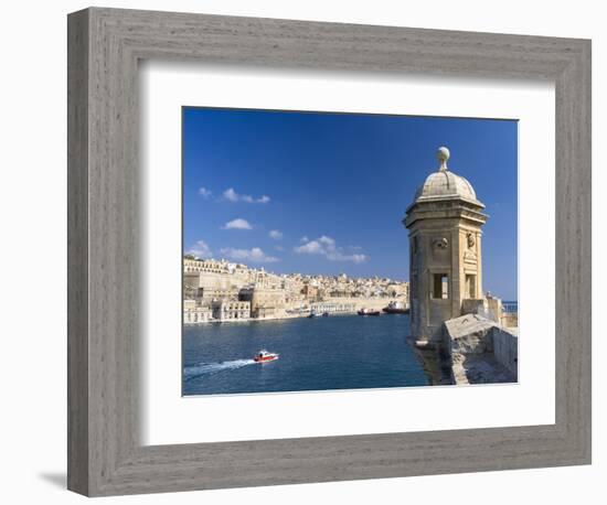 View of Valletta with Grand Harbor Seen from Senglea, Valletta, Malta-Martin Zwick-Framed Photographic Print