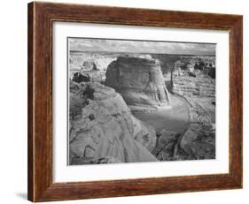View Of Valley From Mountain "Canyon De Chelly" National Monument Arizona. 1933-1942-Ansel Adams-Framed Art Print