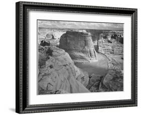 View Of Valley From Mountain "Canyon De Chelly" National Monument Arizona. 1933-1942-Ansel Adams-Framed Art Print