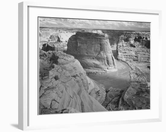 View Of Valley From Mountain "Canyon De Chelly" National Monument Arizona. 1933-1942-Ansel Adams-Framed Premium Giclee Print