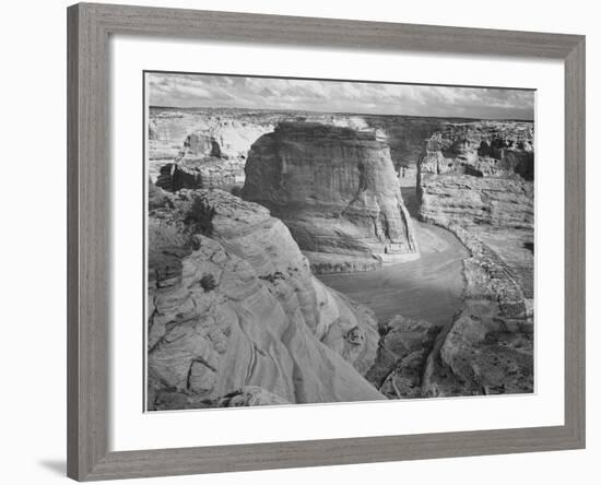 View Of Valley From Mountain "Canyon De Chelly" National Monument Arizona. 1933-1942-Ansel Adams-Framed Art Print