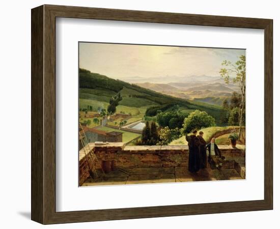 View of Vallombrosa, Near Florence-Louis Gauffier-Framed Giclee Print