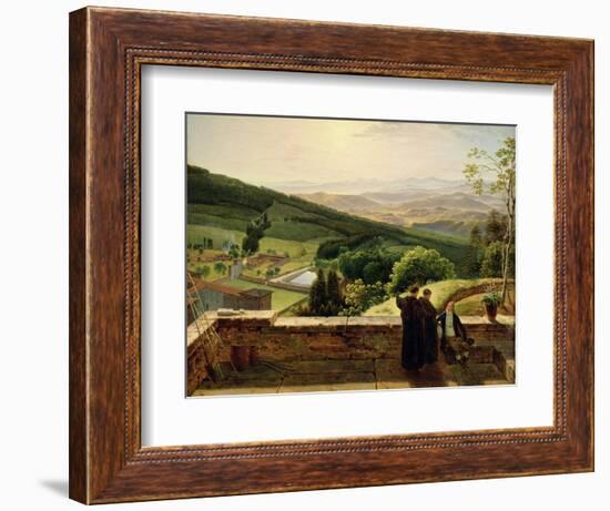 View of Vallombrosa, Near Florence-Louis Gauffier-Framed Giclee Print