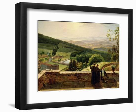 View of Vallombrosa, Near Florence-Louis Gauffier-Framed Giclee Print