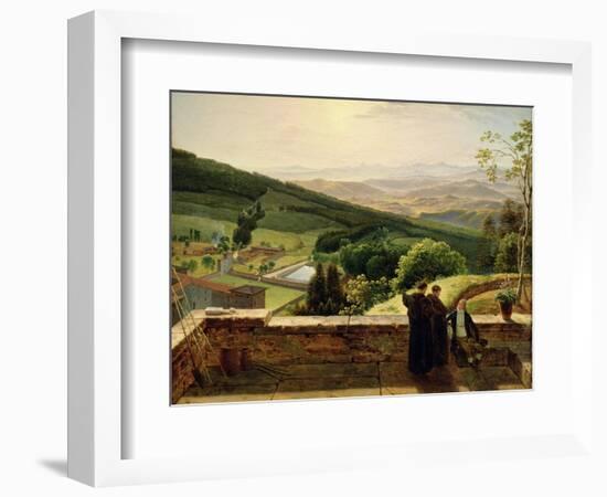 View of Vallombrosa, Near Florence-Louis Gauffier-Framed Giclee Print