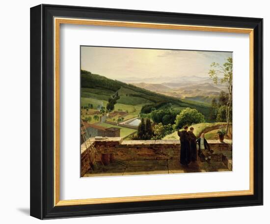 View of Vallombrosa, Near Florence-Louis Gauffier-Framed Giclee Print