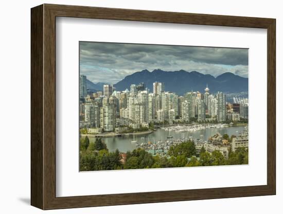 View of Vancouver skyline as viewed from Mount Pleasant District, Vancouver, British Columbia, Cana-Frank Fell-Framed Photographic Print