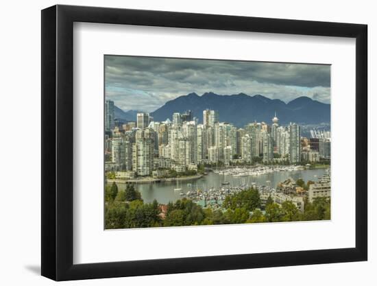 View of Vancouver skyline as viewed from Mount Pleasant District, Vancouver, British Columbia, Cana-Frank Fell-Framed Photographic Print