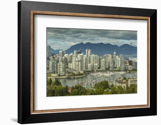 View of Vancouver skyline as viewed from Mount Pleasant District, Vancouver, British Columbia, Cana-Frank Fell-Framed Photographic Print