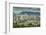 View of Vancouver skyline as viewed from Mount Pleasant District, Vancouver, British Columbia, Cana-Frank Fell-Framed Photographic Print