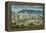 View of Vancouver skyline as viewed from Mount Pleasant District, Vancouver, British Columbia, Cana-Frank Fell-Framed Premier Image Canvas