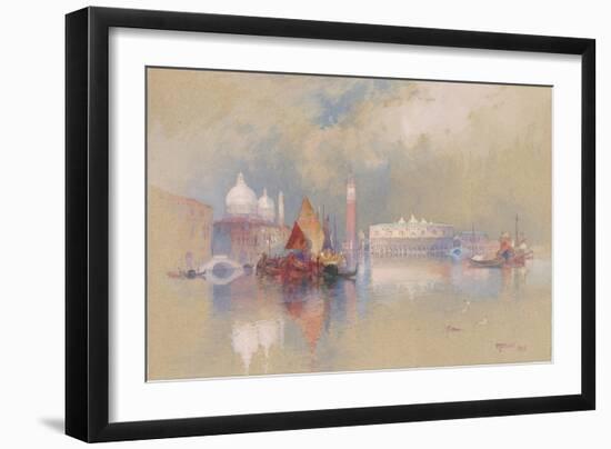 View of Venice, 1888-Thomas Moran-Framed Giclee Print