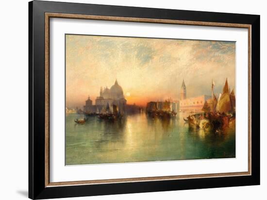 View of Venice, 1895-Thomas Moran-Framed Giclee Print