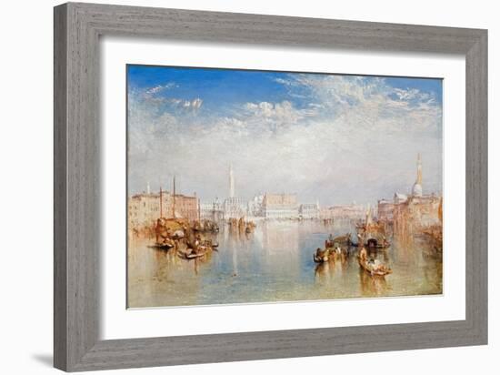 View of Venice: the Ducal Palace, Dogana and Part of San Giorgio, 1841-JMW Turner-Framed Giclee Print