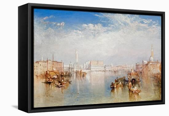 View of Venice: the Ducal Palace, Dogana and Part of San Giorgio, 1841-JMW Turner-Framed Premier Image Canvas