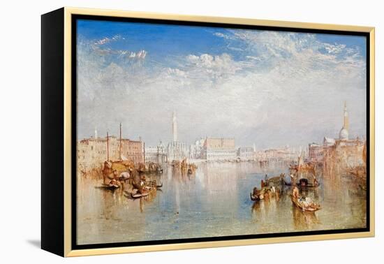 View of Venice: the Ducal Palace, Dogana and Part of San Giorgio, 1841-JMW Turner-Framed Premier Image Canvas